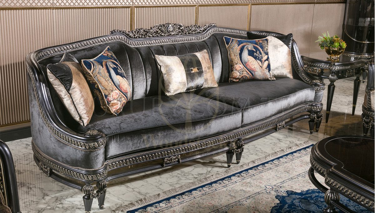 Royal Basel Hand Carved Teak Sofa Set, Saharanpur, view 6
