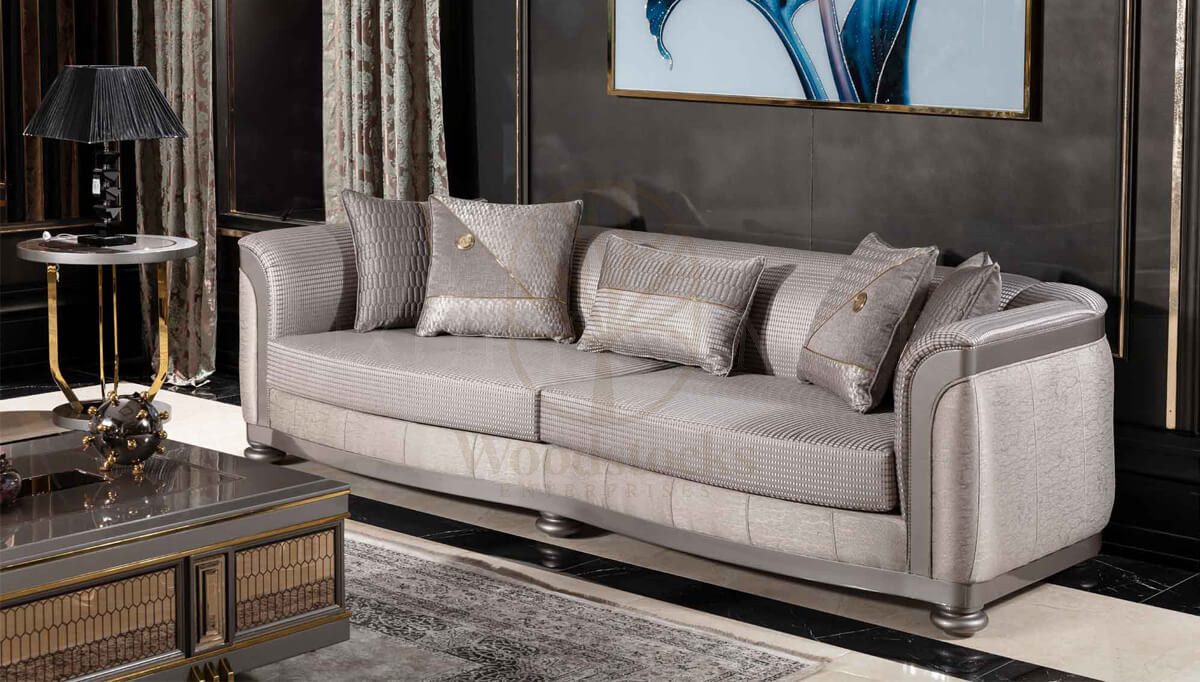Royal Living Hand Carved Teak Sofa Set II, Saharanpur, view 2