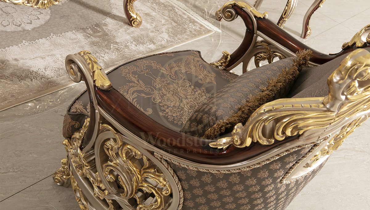 Royal Nepal Hand Carved Teak Sofa Set, Saharanpur, view 6