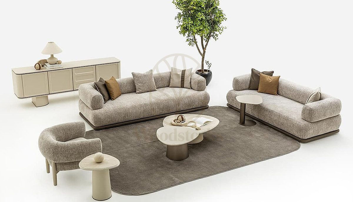 Luxury Portofino Handcrafted Teak Sofa Set, Saharanpur, view 4