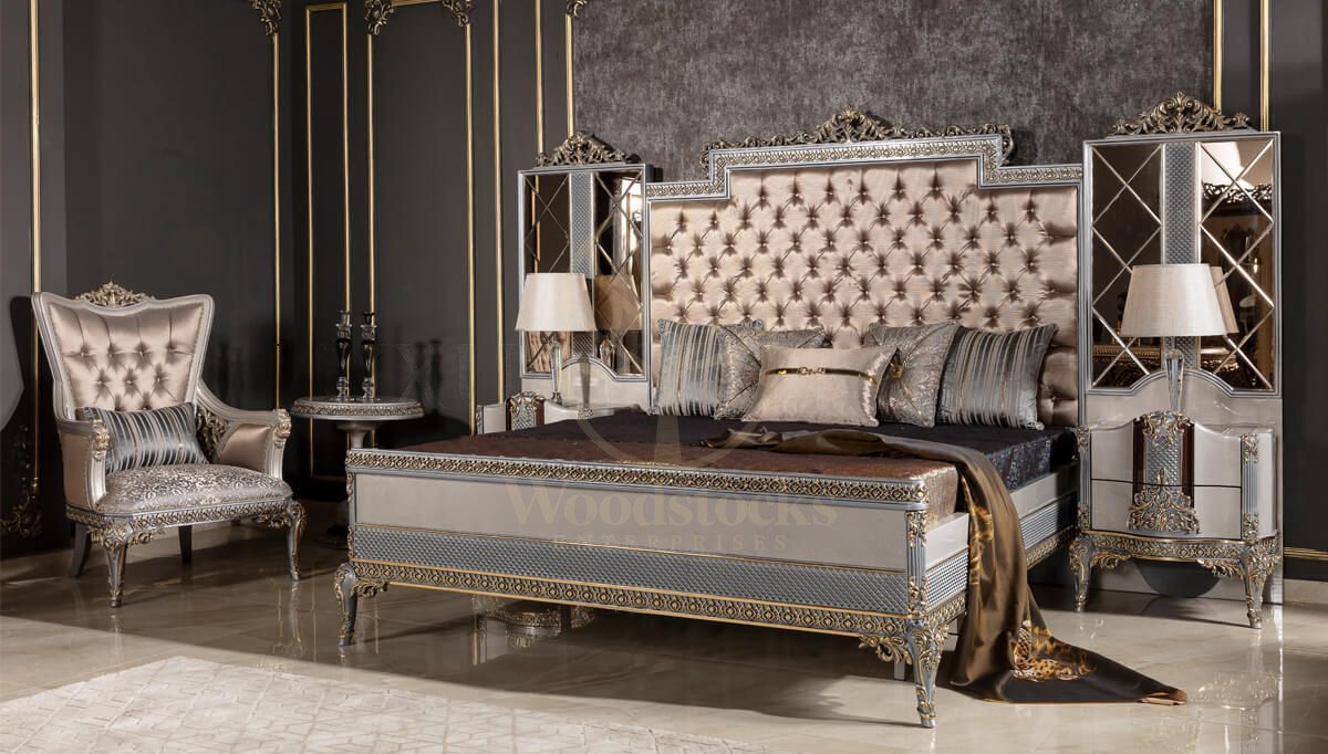 Royal Potenza Hand Carved Teak King Size Bed, Saharanpur, view 7