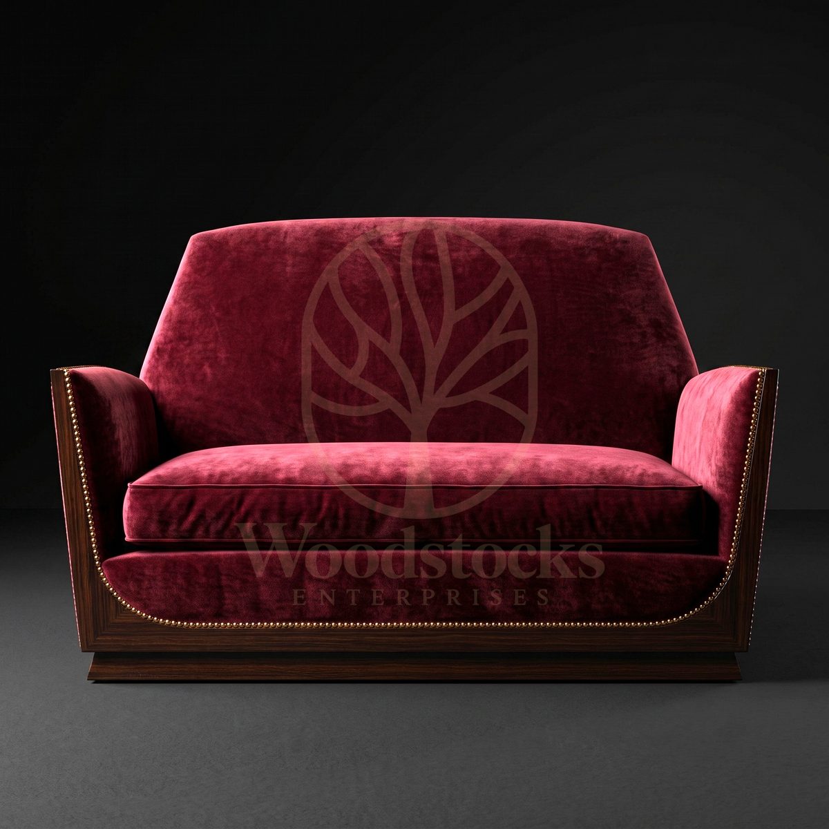 Luxury Teak Montparnasse Nocturne Art Deco Loveseat, Saharanpur, Sofa Set