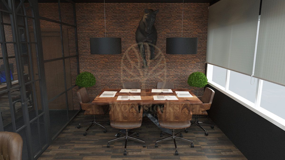 Luxury Mecidiyekoy Handcrafted Teak Office Table, Saharanpur, view 8