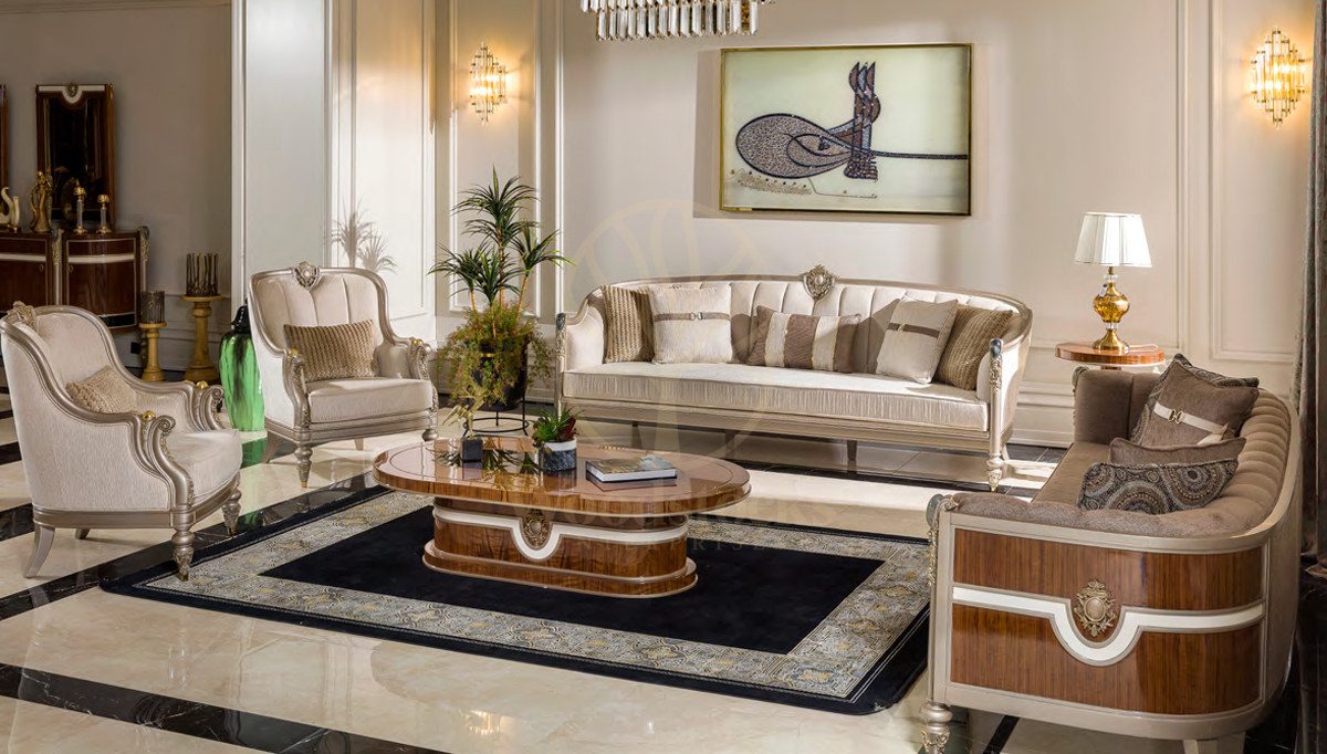 Royal Veneta Hand Carved Teak Sofa Set, Saharanpur, view 2