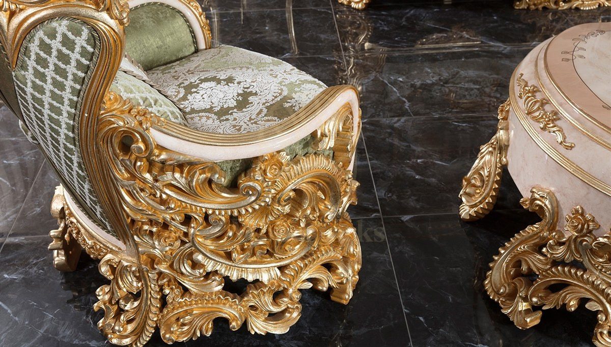 Royal Ayasofya Hand Carved Teak Sofa Set, Saharanpur, view 4