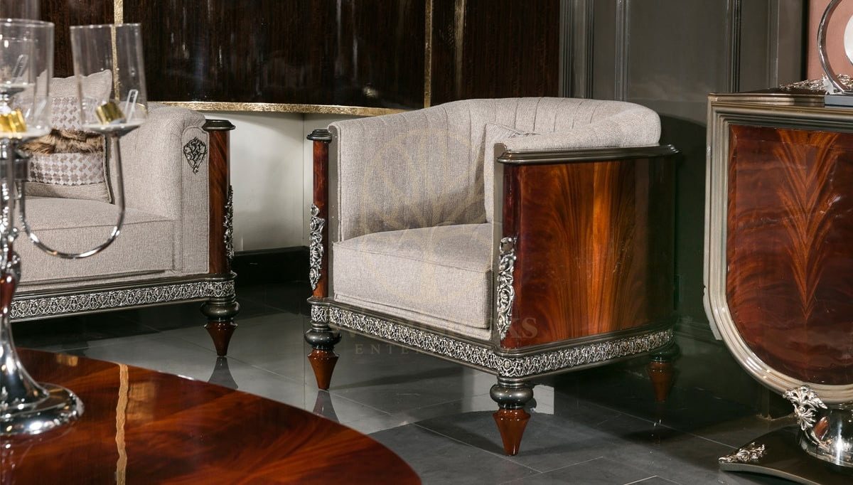 Royal Delato Hand Carved Teak Sofa Set, Saharanpur, view 4