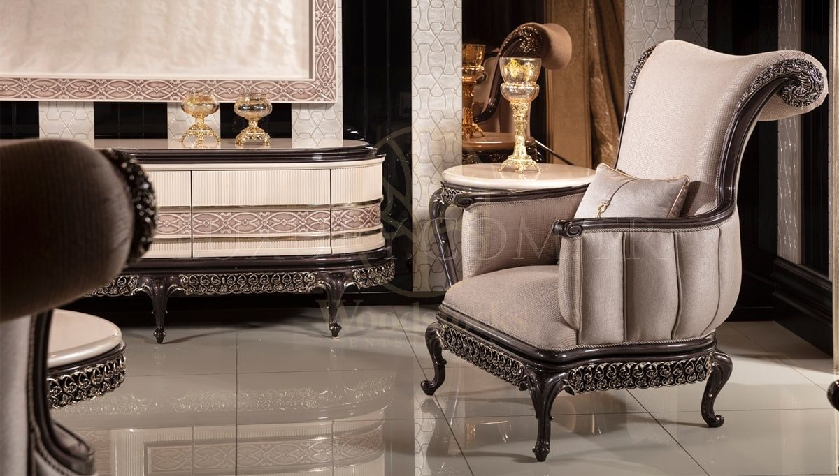 Royal Londra Hand Carved Teak Sofa Set, Saharanpur, view 7