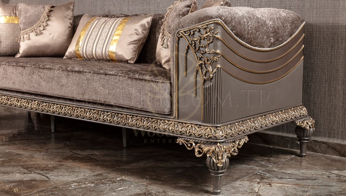 Royal Valena Hand Carved Teak Sofa Set, Saharanpur, view 10