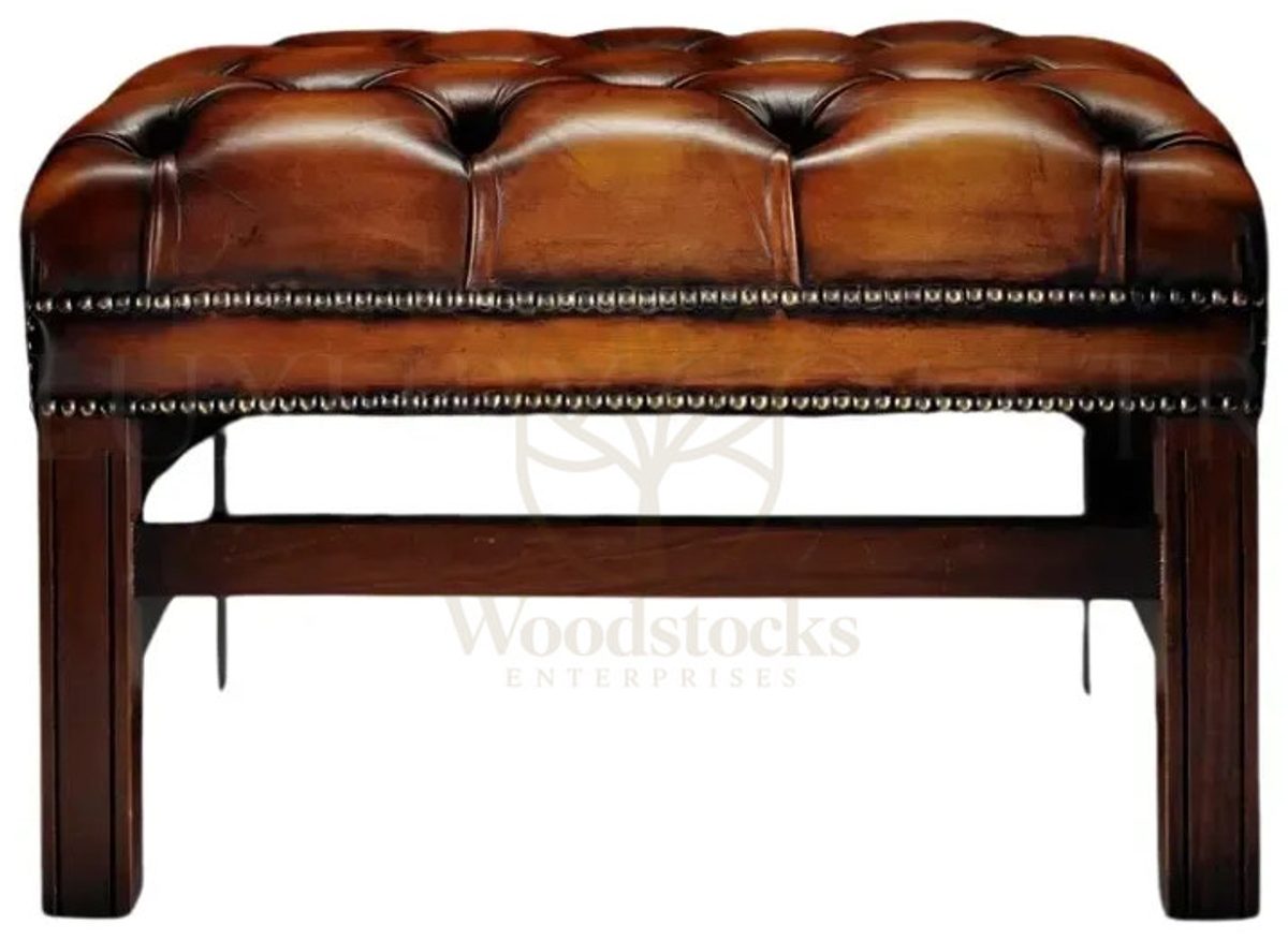 Royal Everton Chesterfield Leather Hand Carved Teak Sofa Set, Saharanpur, view 4