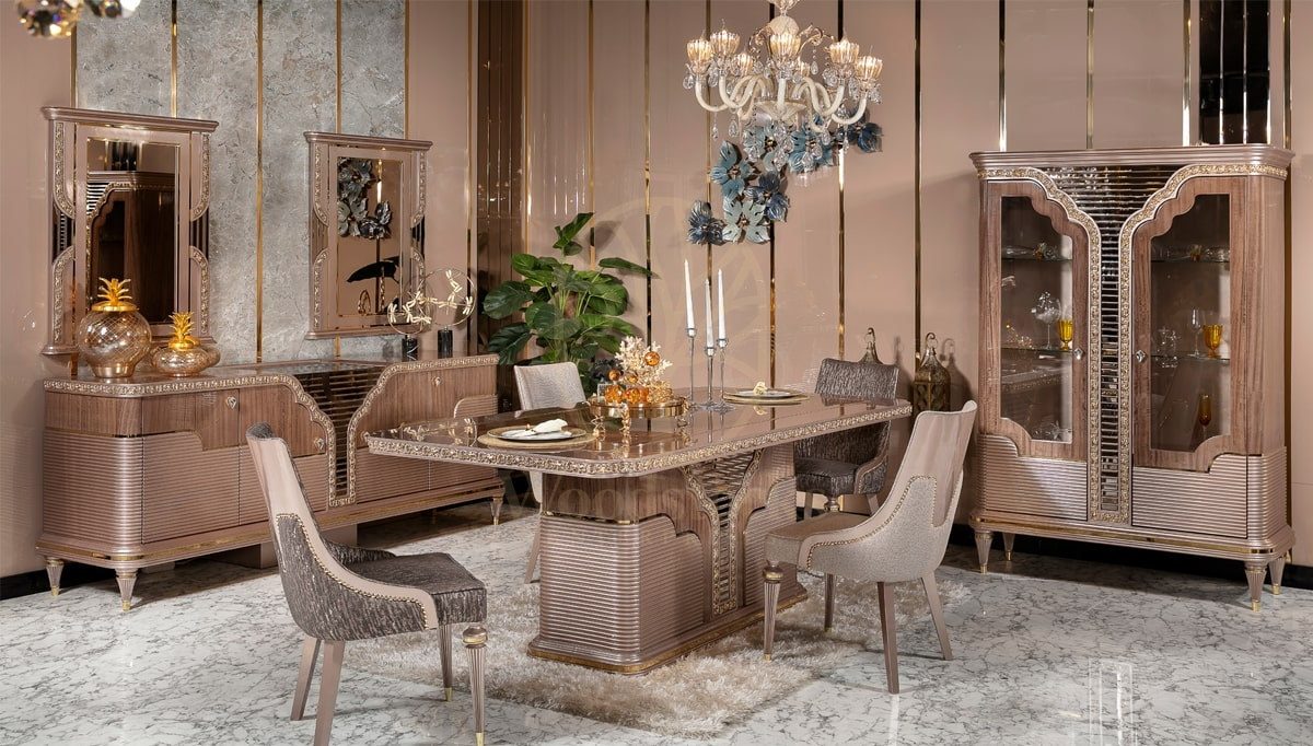 Royal Uzay Hand Carved Teak Dining Table Set, Saharanpur, Dining Table