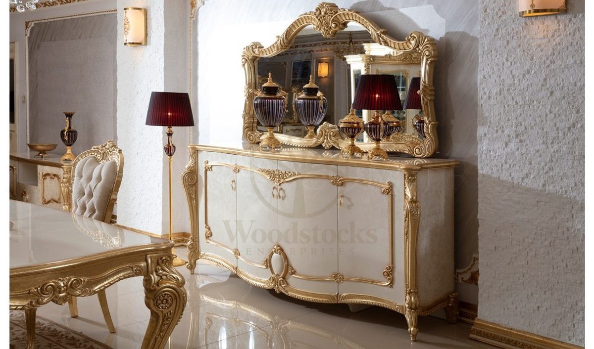 Royal Kayihan Hand Carved Teak Dining Table Set II, Saharanpur, view 5