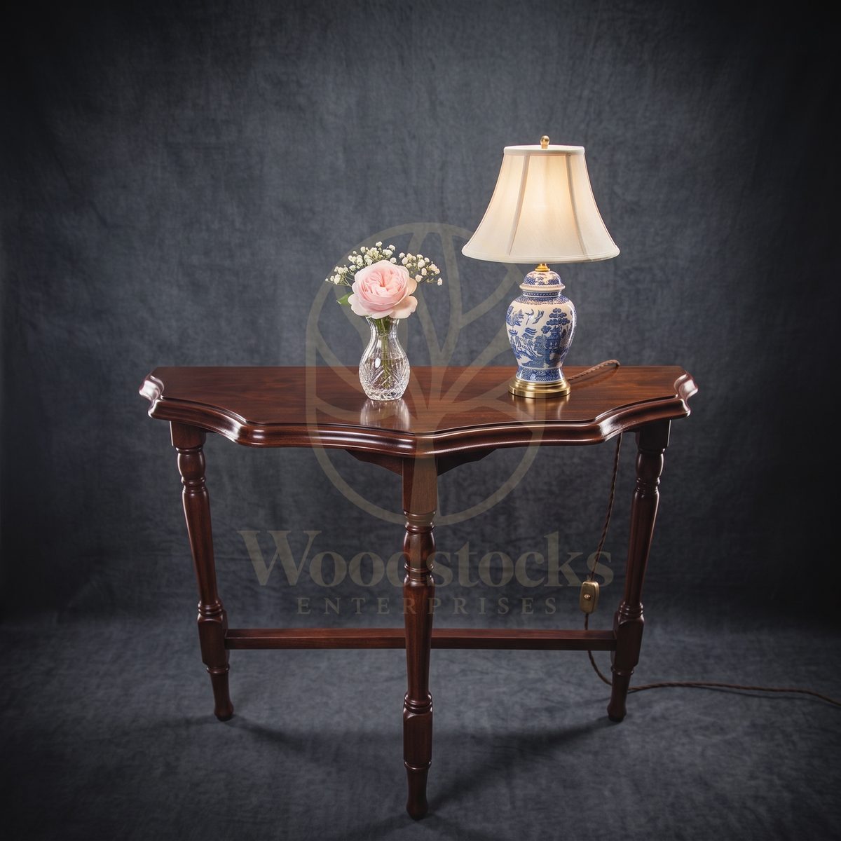 Luxury Teak Windermere Serpentine Console, Saharanpur, Console Table