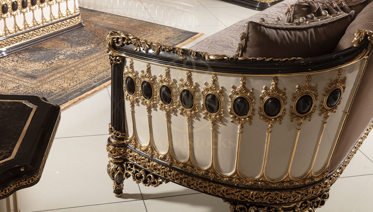 Royal Palmera Hand Carved Teak Sofa Set, Saharanpur, view 8