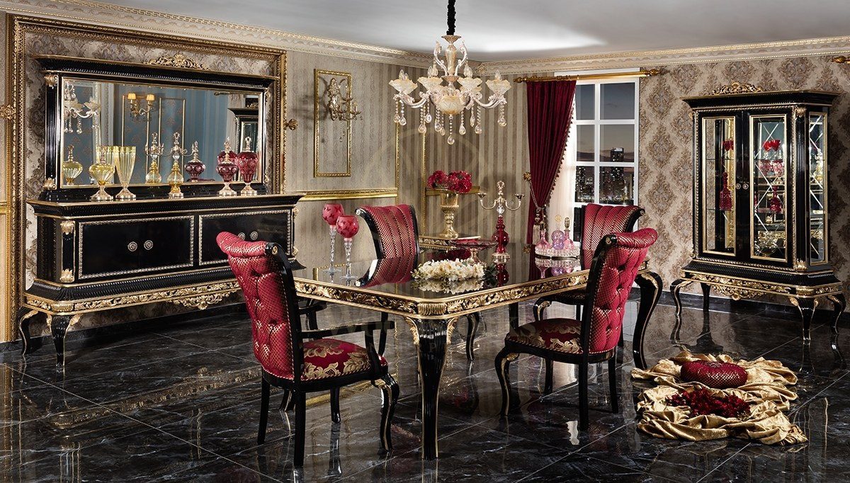 Royal Sadrazam Hand Carved Teak Dining Table Set, Saharanpur, Dining Table