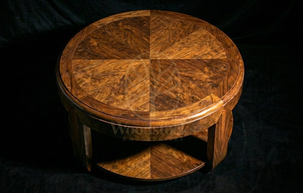 Luxury Teak Bloomsbury Art Deco Coffee Table, Saharanpur, view 3