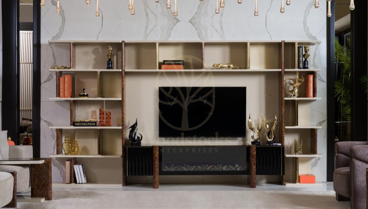 Luxury Lilia Handcrafted Teak TV Cabinet, Saharanpur, TV Cabinet