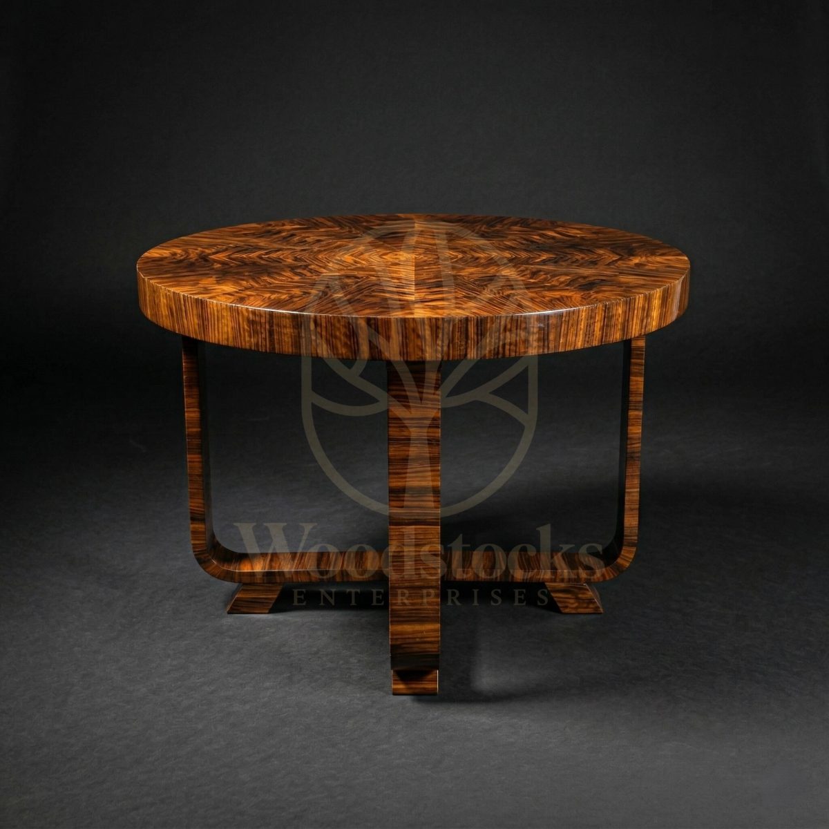 Luxury Teak Brussels Macassar Art Deco Coffee Table, Saharanpur, view 2