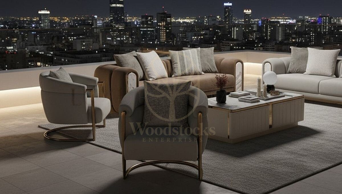 Luxury Avero Handcrafted Teak Sofa Set, Saharanpur, view 2