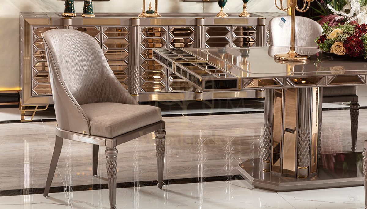 Luxury Marsala Handcrafted Teak Dining Table Set, Saharanpur, view 7
