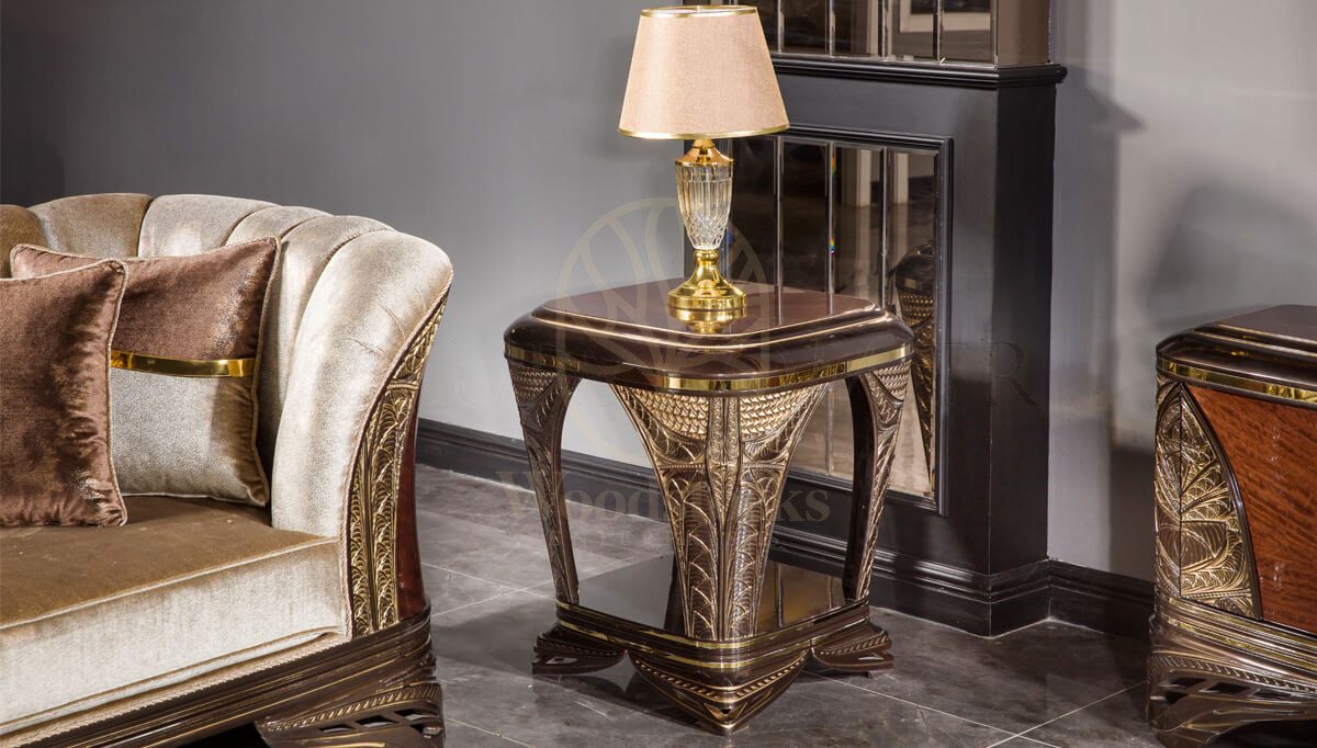 Luxury Viyola Brown Handcrafted Teak Sofa Set, Saharanpur, view 8