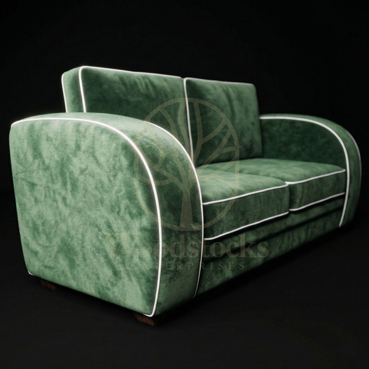Luxury Teak Monaco Streamline Art Deco Sofa, Saharanpur, view 2
