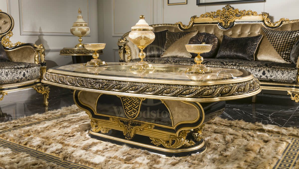 Royal Anemon Hand Carved Teak Sofa Set, Saharanpur, view 6