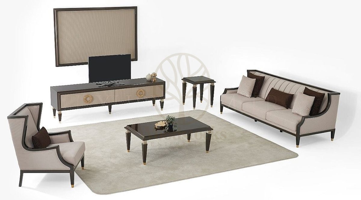 Luxury Soren Handcrafted Teak Sofa Set, Saharanpur, view 3