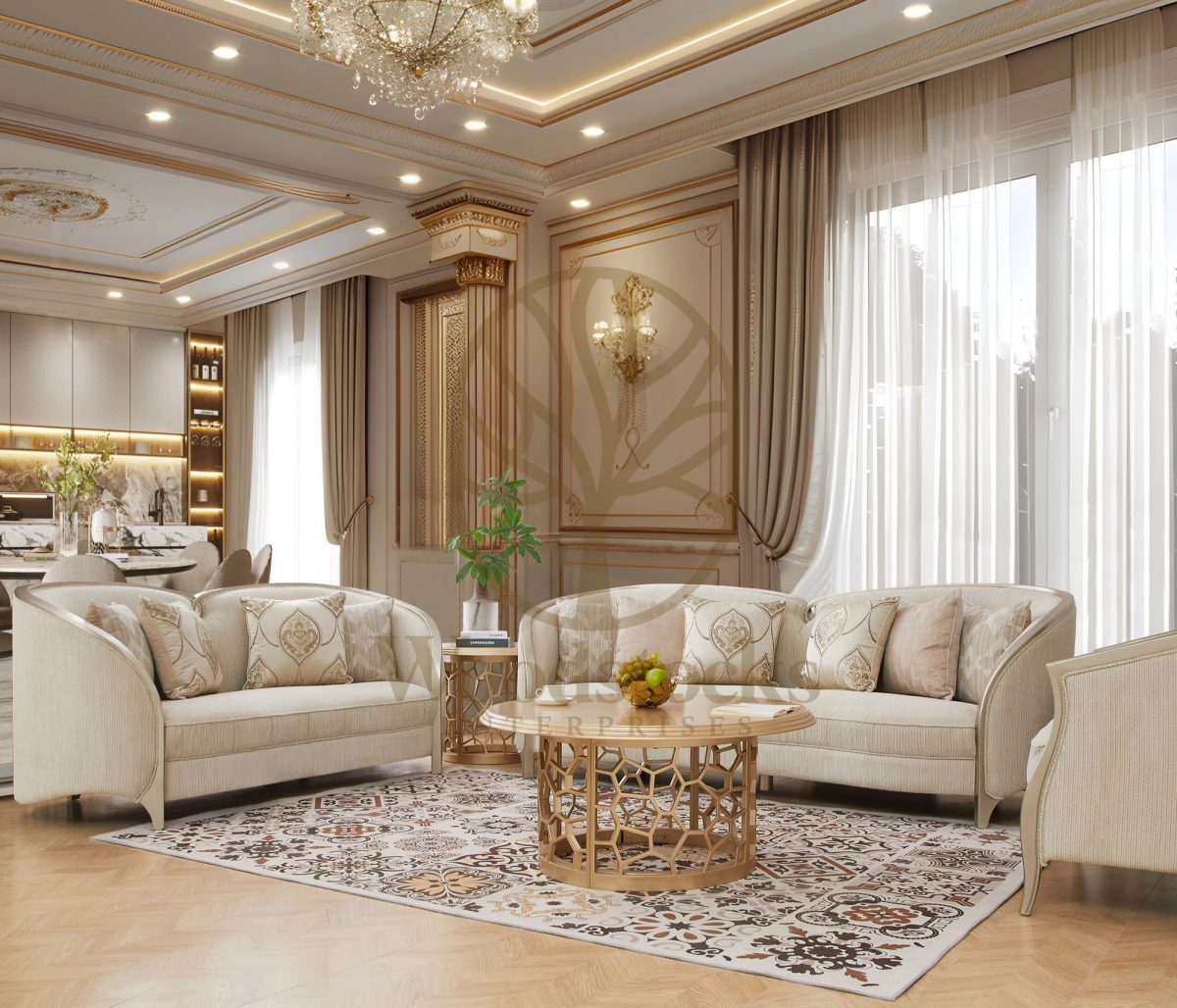 Teak Modern & Contemporary Silver Sofa Set, Sofa Set
