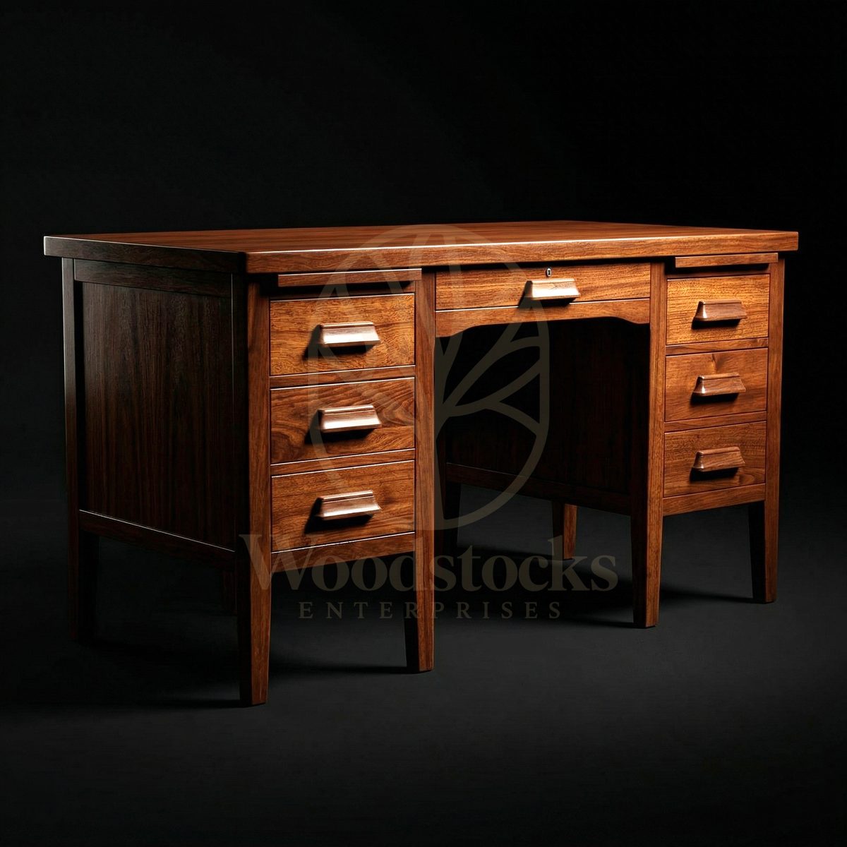 Luxury Teak Copenhagen Mid-Century Writing Desk, Saharanpur, Office & Study Table