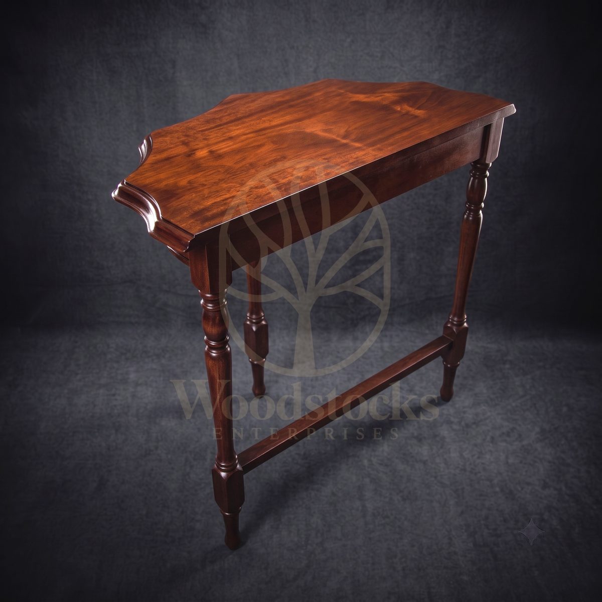 Luxury Teak Windermere Serpentine Console, Saharanpur, view 5