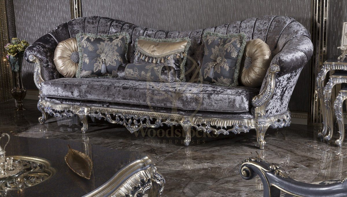 Royal Urgup Hand Carved Teak Sofa Set, Saharanpur, view 2