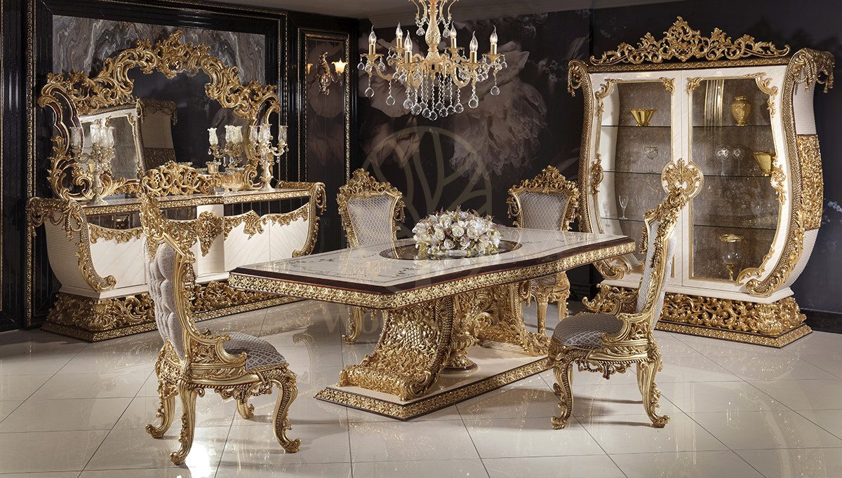 Royal Hisar Hand Carved Teak Dining Table Set, Saharanpur, Dining Table
