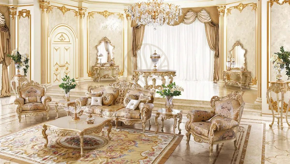 Royal Libya Majlis Hand Carved Teak Sofa Set, Saharanpur, view 2