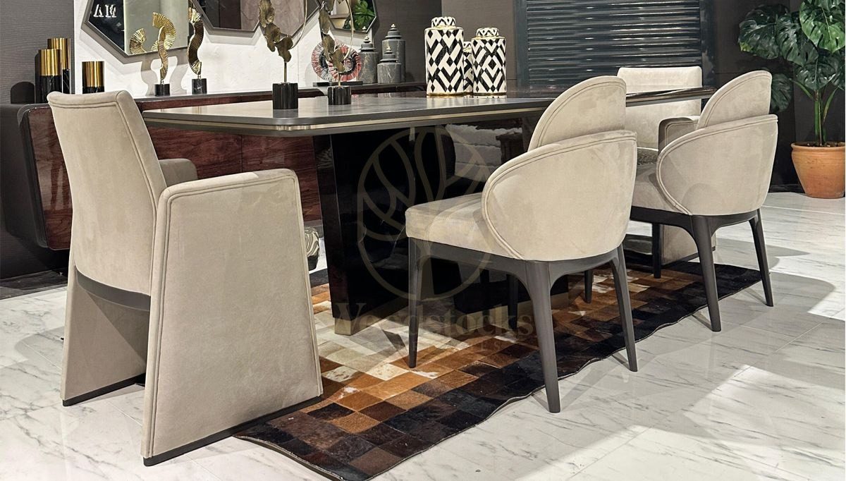 Luxury Pasente Handcrafted Teak Dining Table Set, Saharanpur, view 8