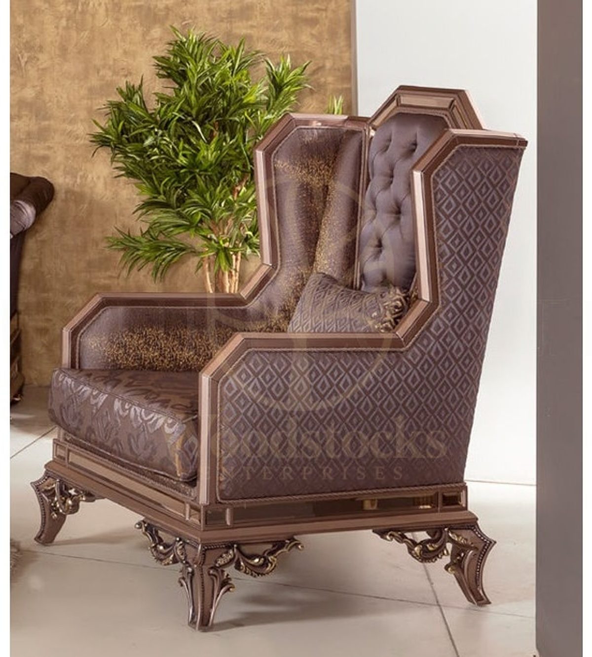 Royal Prince Hand Carved Teak Sofa Set, Saharanpur, view 6