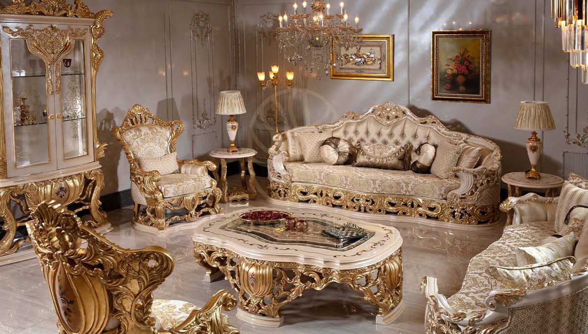 Royal Atlantik Hand Carved Teak Sofa Set, Saharanpur, Sofa Set