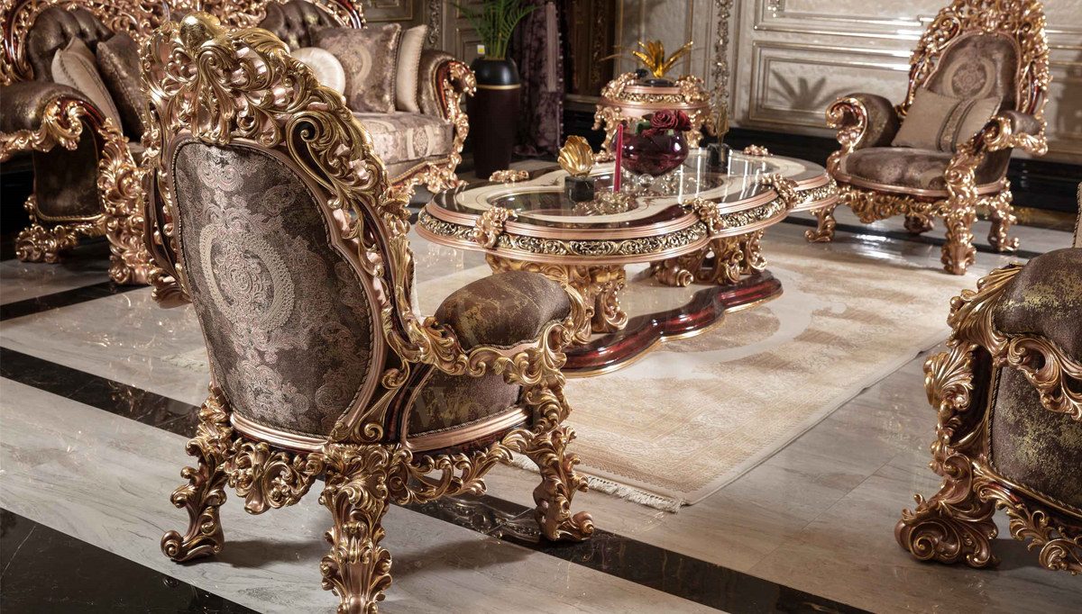 Royal Sumela Hand Carved Teak Sofa Set, Saharanpur, view 6