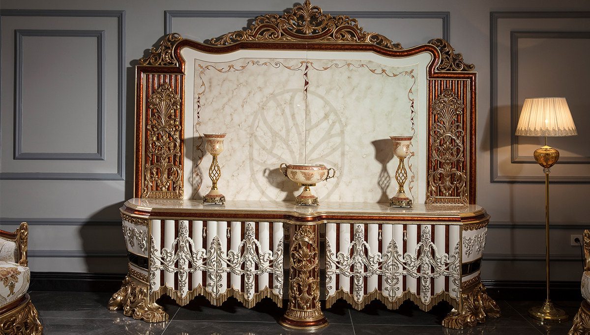 Royal Hurrem Hand Carved Teak TV Cabinet II, Saharanpur, view 6