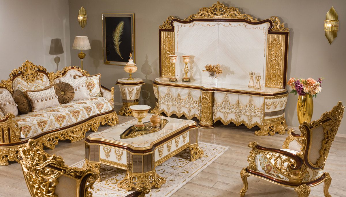 Royal Hurrem Hand Carved Teak Sofa Set III, Saharanpur, view 2