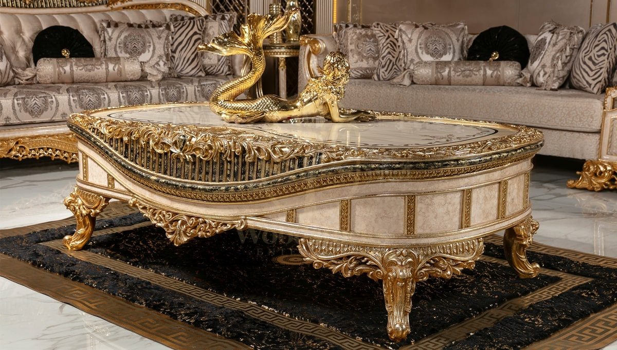 Royal Ofelya Cream Hand Carved Teak Sofa Set, Saharanpur, view 8