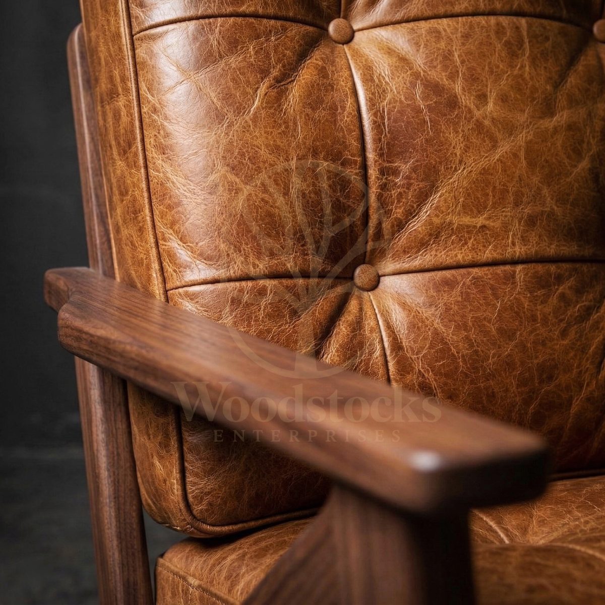 Luxury Teak Nørrebro Danish Mid-Century Leather Suite, Saharanpur, view 7