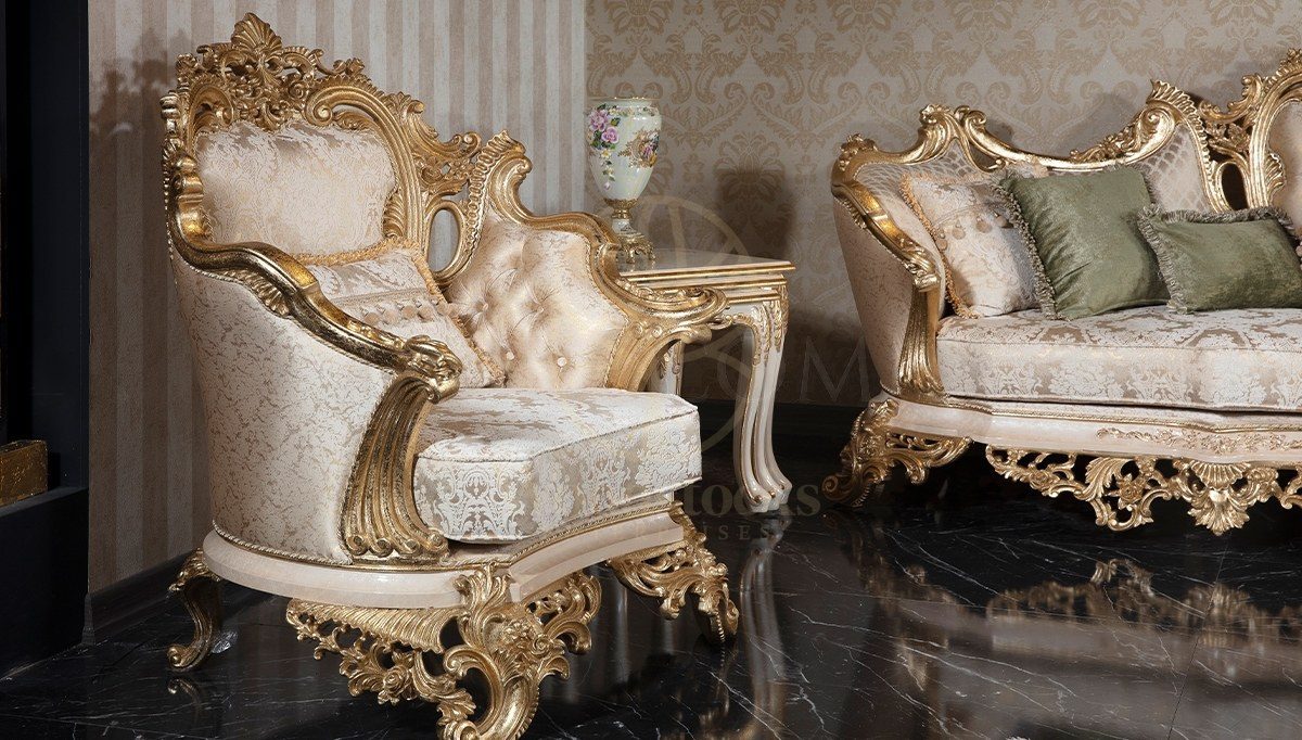Royal Lapseki Hand Carved Teak Sofa Set II, Saharanpur, view 4