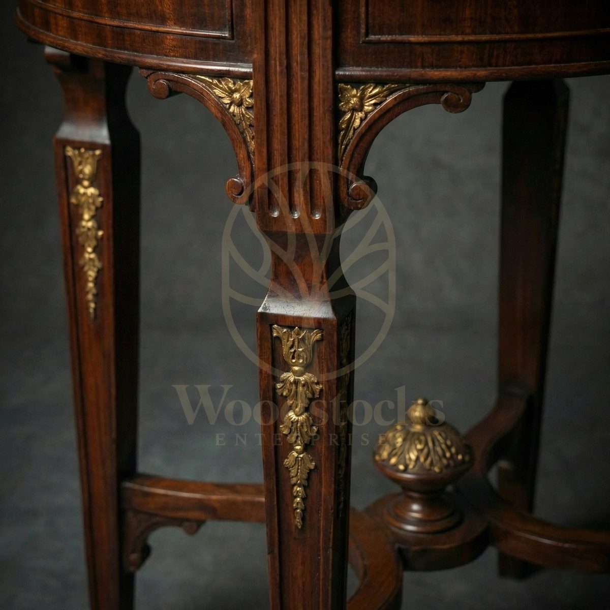 Royal Teak Versailles Neoclassical Side Tables, Saharanpur, view 3