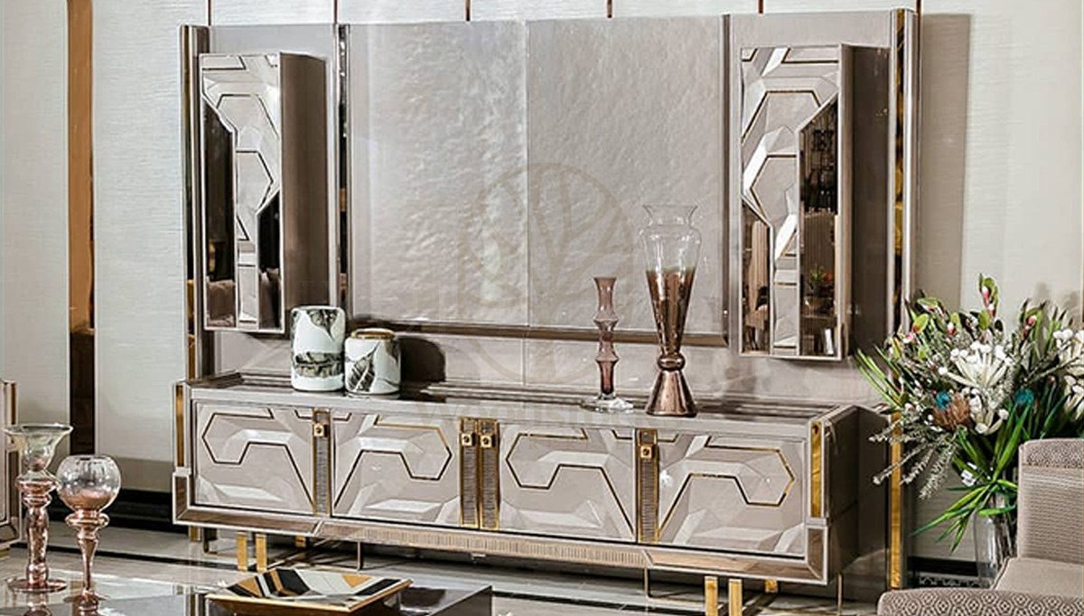 Luxury Gustora Handcrafted Teak TV Cabinet, Saharanpur, view 2