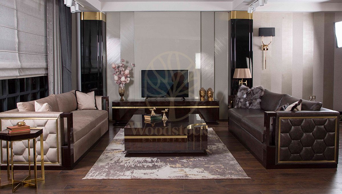 Luxury Elsium Handcrafted Teak Sofa Set, Saharanpur, view 2