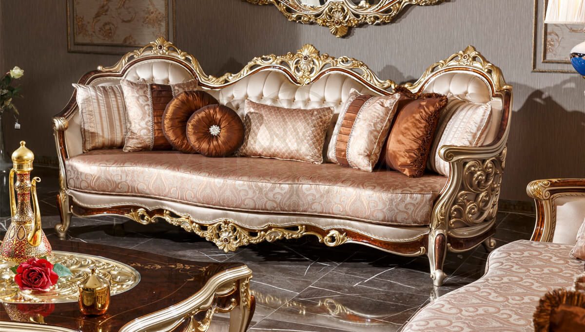 Royal Harzemsah Bronze Hand Carved Teak Sofa Set, Saharanpur, view 3
