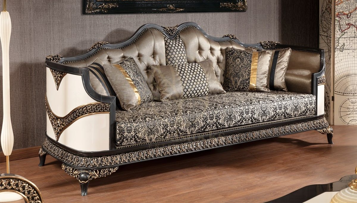 Royal Resso Hand Carved Teak Sofa Set, Saharanpur, view 5