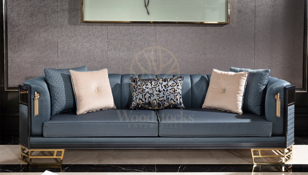 Luxury Hereford Handcrafted Teak Sofa Set, Saharanpur, view 6