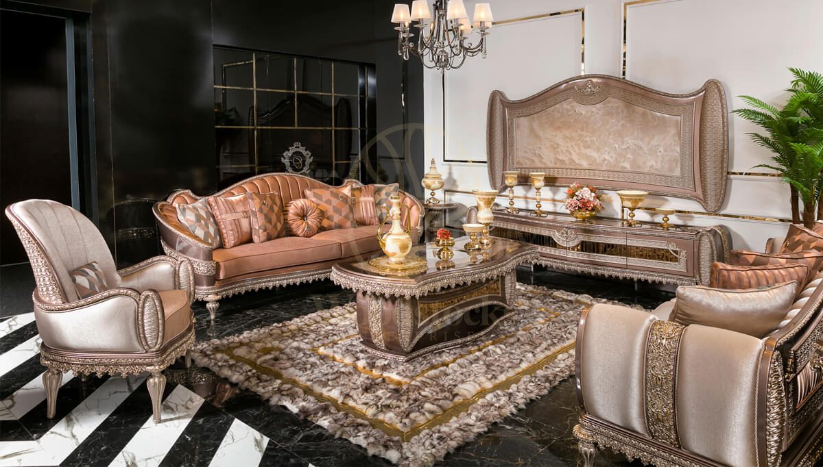 Royal Vegas Hand Carved Teak Sofa Set, Saharanpur, Sofa Set