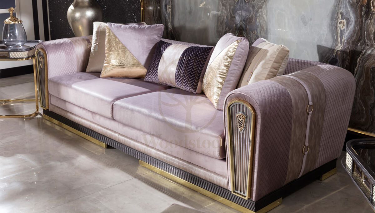 Luxury Helena Handcrafted Teak Sofa Set, Saharanpur, view 3